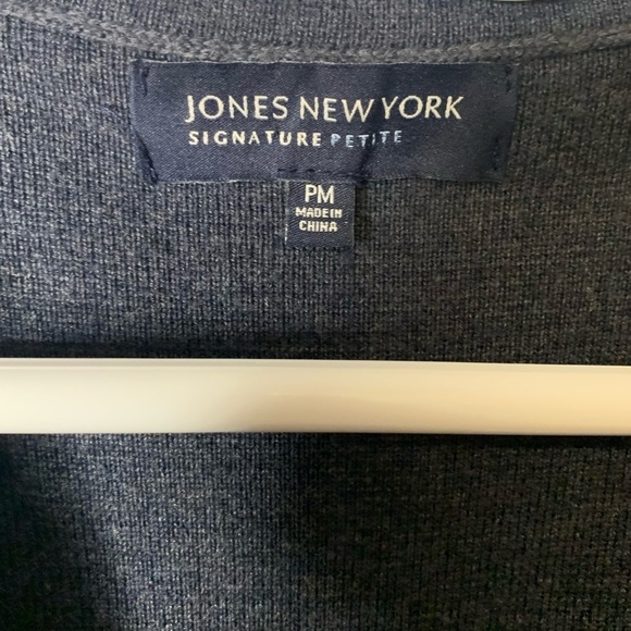 Vintage Jones New York Signature Blazer Cardigan, Size: Petite Medium - Picture 4 of 6